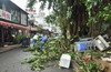 超強颱風山竹過後，本署展開清理工作